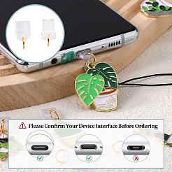 10Pcs Alloy Enamel Mobile Straps&nbsp;HJEW-SW00132-04