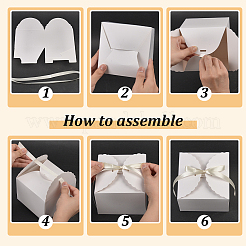 Square Folding Paper Gift Boxes&nbsp;CON-WH0112-059C