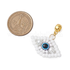 Handmade Glass Seeds European Dangle Charms&nbsp;PALLOY-MZ00349
