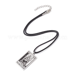 Tarot Card 201 Stainless Steel Pendant Necklaces&nbsp;NJEW-JN04496-03