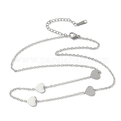 304 Stainless Steel Link Chain Necklaces for Women Men&nbsp;NJEW-K292-01F-P