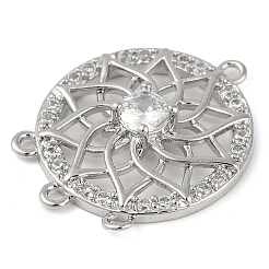 Brass Pave Clear Cubic Zirconia Chandelier Component Links&nbsp;KK-L219-23P