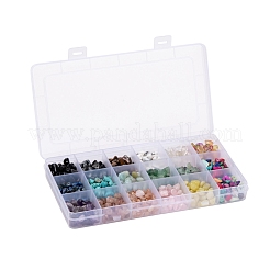 270G 18 Style Natural & Synthetic Gemstone and Shell Chip Beads&nbsp;G-FS0001-25