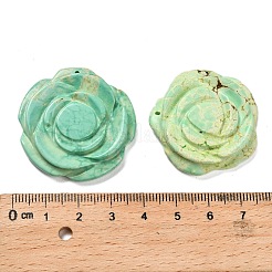 Synthetic Turquoise Carved Pendants&nbsp;G-Z088-01D