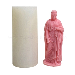 3D Buddhist Woman DIY Food Grade Silicone Statue Candle Molds&nbsp;PW-WG89310-01