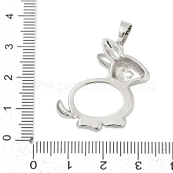 Brass Pendant Cabochon Settings&nbsp;KK-S521-17B-P