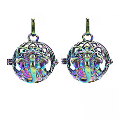 Rack Plating Brass Locket Pendants&nbsp;LS-KK-S319-23
