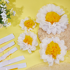20Pcs 4 Styles Daisy Paper Flower Ball Pendant Decorations&nbsp;DIY-FH0010-52