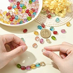 100Pcs Transparent Glass Beads Strands&nbsp;GLAA-CJ0002-10