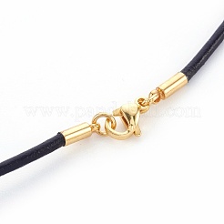 Leather Cord Necklace Making&nbsp;MAK-L018-06A-01