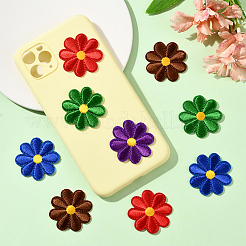 50Pcs 5 Colors Computerized Embroidery Cloth Iron on/Sew on Patches&nbsp;PATC-CY0001-17B