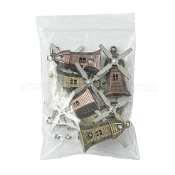 6Pcs 2 Colors Tibetan Style Alloy Pendants&nbsp;FIND-FS0002-56
