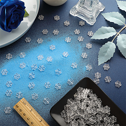 500Pcs Transparent Acrylic Beads&nbsp;MACR-SC0002-14