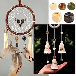 DIY Wood Beads Stretch Bracelets Making Kits&nbsp;DIY-YW0012-69