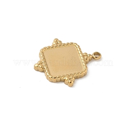 304 Stainless Steel Pendant Cabochon Settings&nbsp;STAS-L293-08G