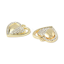 Rack Plating Alloy Rhinestone Pendants&nbsp;PALLOY-M203-13LG