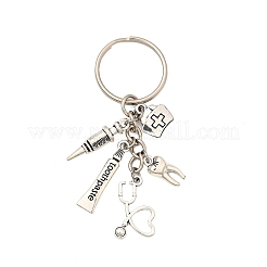 Tibetan Style Alloy Keychains&nbsp;KEYC-JKC01288