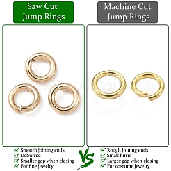 Brass Saw Cut Open Jump Rings&nbsp;LS-KK-P096-08-A