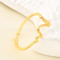ECG 925 Sterling Silver Cuff Rings for Women&nbsp;RJEW-S631-04G