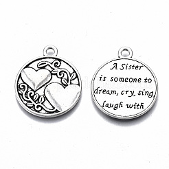 Tibetan Style Alloy Pendants&nbsp;X-TIBE-S314-127AS-RS