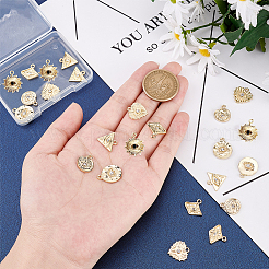 24Pcs 6 Style Alloy Pendants&nbsp;FIND-BC0002-66