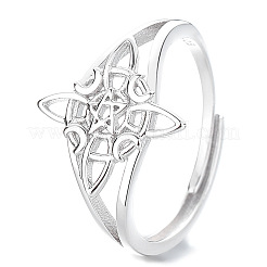 Witch Knot 925 Sterling Silver Finger Rings for Women&nbsp;FS-WG40E9F-01