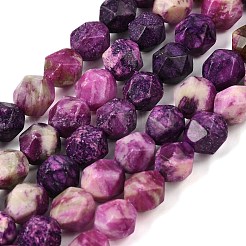 Natural Dyed White Jade(Imitation Charoite) Beads Strands&nbsp;GG-CBA0743-B02