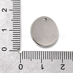 Hammered 304 Stainless Steel Charms&nbsp;STAS-L022-542P