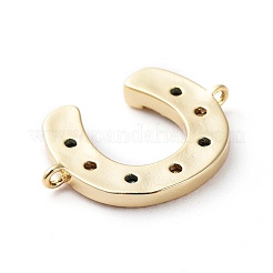 Brass Micro Pave Cubic Zirconia Links Connectors&nbsp;ZIRC-G157-54G