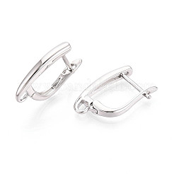 Brass Hoop Earring Findings&nbsp;KK-N267-23B-P