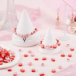 Valentine's Day Theme 300Pcs Handmade Polymer Clay Beads&nbsp;CLAY-SP0001-01C