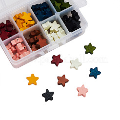 Painted Natural Wood Beads&nbsp;WOOD-CJ0001-12