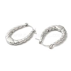 Non-Tarnish 304 Stainless Steel Hoop Earrings for Women&nbsp;EJEW-Z026-22P