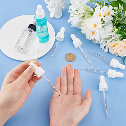 8Pcs Glass & PP Plastic Dropper&nbsp;FIND-OC0003-71