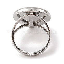 304 Stainless Steel Enamel Open Cuff Rings for Women&nbsp;RJEW-F166-38P-02