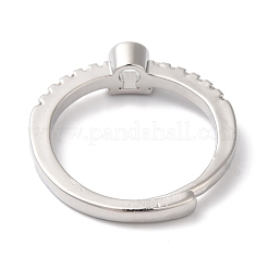 Rack Plating Brass Clear Cubic Zirconia Constellation Adjustable Rings for Women&nbsp;RJEW-S407-08P-08