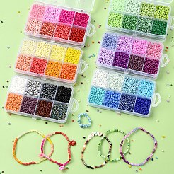 DIY Round Glass Beads Bracelet Making Kits&nbsp;SEED-YW0002-64A