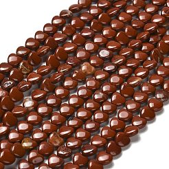 Natural Red Jasper Beads Strands&nbsp;G-P575-C02-6mm