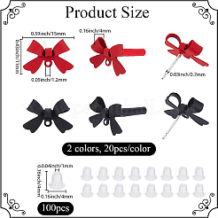 40Pcs 2 Colors Alloy Stud Earring Findings&nbsp;EJEW-SP0001-23