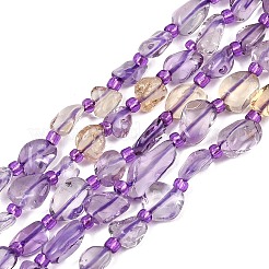 Natural Ametrine Beads Strands&nbsp;GG-CBA3A44-C03-01