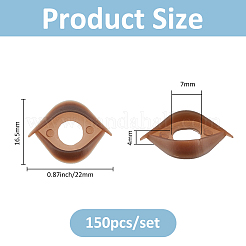 150Pcs Resin Craft Doll Eye&nbsp;DIY-FH0008-94B