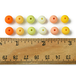 70Pcs Rubberized Style Acrylic Beads&nbsp;MACR-FS0001-71D