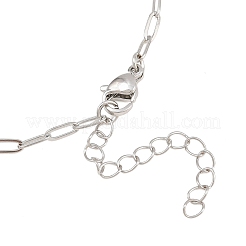Brass Paperclip Chain Bracelet Making&nbsp;KK-CBADBBF-04P