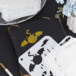 24Pcs 24 Styles PET Plastic Hollow Out Drawing Painting Stencils Templates&nbsp;DIY-WH0409-25