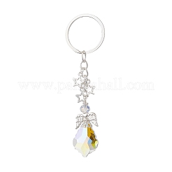 3Pcs 3 Styles Glass Angel Pendant Keychains&nbsp;KEYC-JKC00921