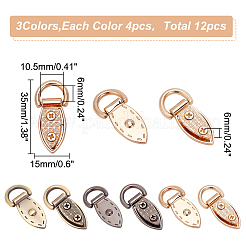 12Pcs 3 Colors Zinc Alloy Suspension Clasps&nbsp;FIND-WR0006-98