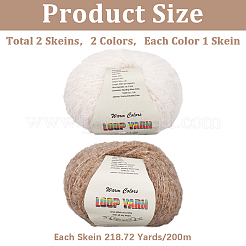 2 Skein Polyester Yarn&nbsp;DIY-CY0001-36A