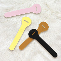 24Pcs 4 Colors PVC Zipper Pull Tabs&nbsp;PVC-GF0001-02B-02