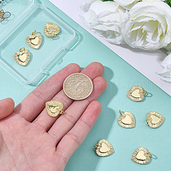 10Pcs Brass Pendants&nbsp;KK-BBC0025-18