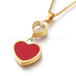 304 Stainless Steel Pendant Necklaces&nbsp;NJEW-I240-11B